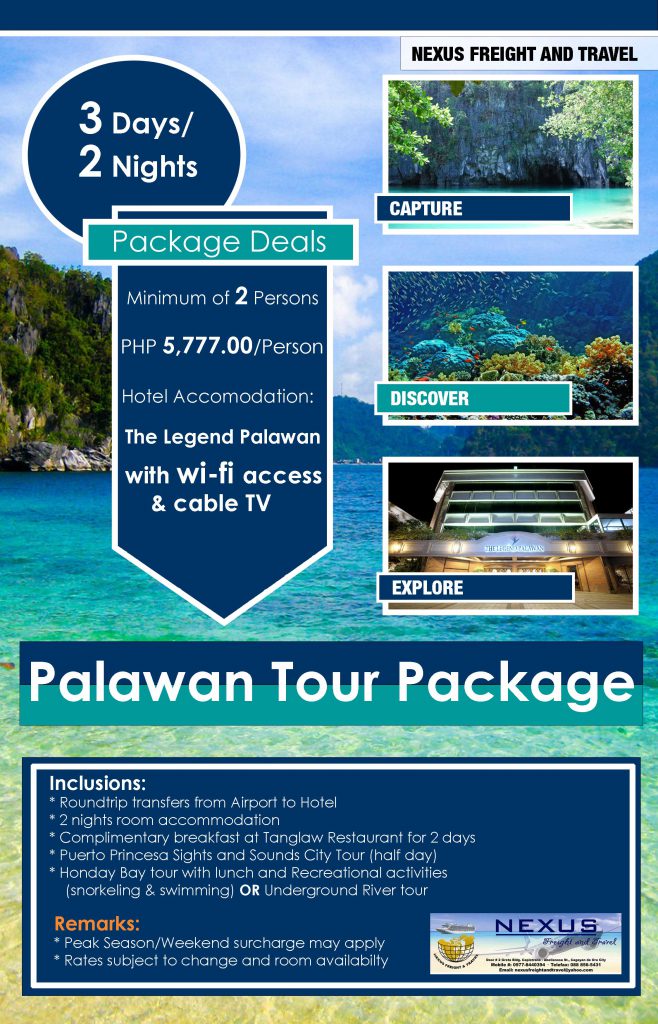 palawan tour package example